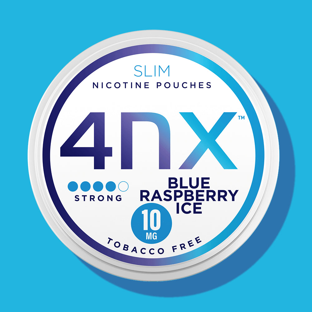 Blue Raspberry Ice Nicotine Pouches 10mg – 4nx Nicotine Pouches
